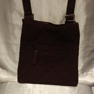 Vera Bradley Quilted Crossbody Bag in Deep Puple